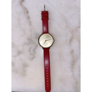 Michael Kors Leather Strap Watch